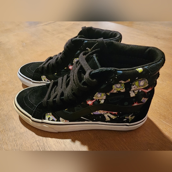 Vans Disney Toy Story Sk8 Hi Pixar Buzz Lightyear Suede Shoes Size Men’s 5.5 - Picture 3 of 11